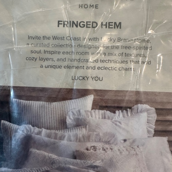 Lucky Brand HOME complete Queen/full duvet set - Picture 10 of 11